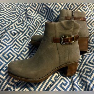 Dansko boots tried on a lot and never worn.  2” heal.
